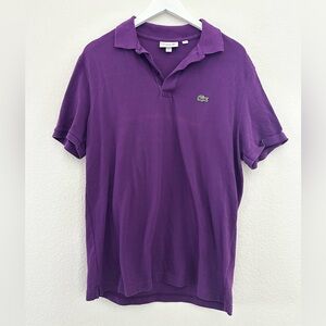 Lacoste Purple Polo Shirt Classic Design